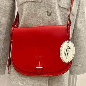 SOLD! Boldrini Selleria Sienna Red Crossbody Bag